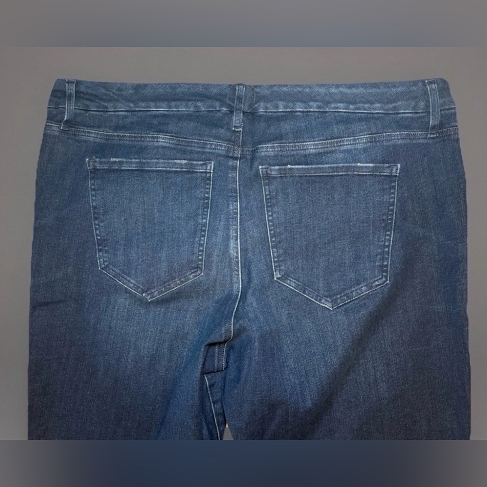 NWT Express Jeans Womens Blue 70s Flare Mid Rise Stretch Denim XL Short 38x31 - Picture 4 of 13
